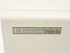 HP 7958A front panel HP Hewlett-Packard 7958 badge closeup with surface discoloration