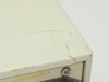 HP 9121D top-right corner showing crack in the plastic case top and surface wear