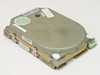 Seagate ST-213 MFM hard drive – opposite angled top view showing drive body and green label