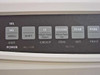 Okidata Microline 320 Turbo front control panel close-up showing SEL, SHIFT, LF, FF/LOAD, TEAR, and PARK buttons