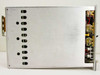 HP 8552B IF Section — left side panel view showing vented aluminum chassis wall and partial view of internal RF/IF component assembly on the right edge