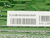 Promise FastTrak100 TX4 label close-up showing TLA number 0B-A5-0G-05-00-01 and partial serial number barcode