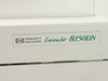 HP LaserJet 8150DN nameplate close-up showing Hewlett Packard LaserJet 8150DN logo