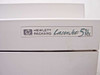 HP Hewlett-Packard LaserJet 5Si MX nameplate badge close-up on printer body