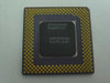 Intel Pentium MMX SL27K CPU — bottom view showing gold PGA pins and A80503166 SL27K/2.8V markings, Philippines manufacture