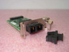 Cabletron EPIM-100FX 100BaseFX SC Ethernet Port Interface Module angled view showing SC fiber port and edge connector with dust cap removed