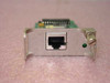 Cabletron 9001149-00 Ethernet module front view showing single RJ45 port and green status LED