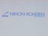 Nihon Kohden Corporation logo page — inside front cover of EEG-4300B series operator's manual