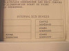 HP3000 957RX internal SCSI devices label listing installed drive part numbers A2446A and C2477SZ with serial numbers