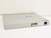 Linksys SLM2048 48-Port Gigabit Smart Switch — rear view showing brushed-metal top and regulatory label with IEC power inlet