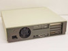 IBM PS/2 Model 30 8530-002 rear panel showing power inlet, exhaust fan, parallel port, and expansion slot covers