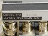 Matrix Systems Corp 10293 10x10 and 6x10 Programmable Coaxial Switch