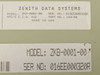 Zenith Data System ZKB-0001 Keyboard 102 Key - Part No. 163-56