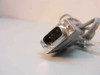 Close-up of DB9 male 9-pin connector end of RJ45 to DB9 serial console cable