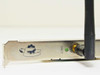 Netgear MA311 bracket detail showing LINK LED indicator (lit green) and antenna connector port