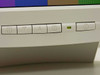 ViewSonic VG150 front bezel close-up showing OSD control buttons: input select, down, up, auto-sync, power LED indicator, and power button