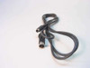 PS/2 to POS Equipment DIN cable coiled on white background showing both connector ends