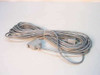 DB9 to DB25 male to male gray serial RS-232 cable — full length coiled view
