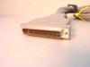 DB50 male connector close-up showing pin contacts with visible corrosion and missing pins