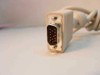 Close-up of HD15 VGA male connector end showing missing pins in DB15 housing