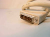 Apple monitor cable DB15 male connector end close-up showing 15 gold pins in D-Sub housing