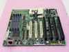 Intel AA635056-004 Socket 5 motherboard — side angle view showing full board layout, ISA and PCI slots, and I/O connector area