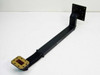 WR-137 C-Band flexible waveguide 01007714-01 — alternate side view showing rigid extension arm and square rigid flange with mounting holes