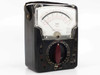 Triplett 630-NA three-quarter front view — second unit showing meter face, selector dial, and leatherette carry case