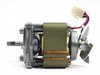 Japan Servo P330A-165 motor – rear view showing laminated stator stack, copper windings, and cooling fan