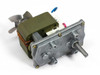 Japan Servo P330A-165 induction gear motor – right-side three-quarter view showing gearbox and cooling fan