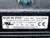 Cutera CoolGlide Excel foot switch label — Aquiline Cat. No. 974-SWM, NEMA/UL Enclosure Type 1/6/6P, 3A 25VAC, 50/60Hz, IP68, Linemaster Switch Corp.