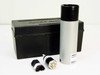 PerkinElmer N305-0683 EDL System 2 Thallium lamp with gold-pin plug adapter and black carry case — full set view