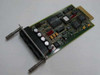 Extended Systems ShareSpool XL 3211 4-port network card — top/component side view showing PCB with ICs and RJ-45 port bracket