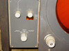Close-up of display console right-side mode controls — relative unstabilised, relative stabilised, true motion stabilised selector knobs and course-made-good indicator
