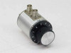 Wavetek 5010 Attenuator – three-quarter front view showing rotary dial with numbered scale and dual BNC connectors on top