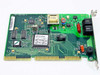 Practical Peripherals 4722US modem card – reverse PCB view showing COM Port Settings label and board number 09-00488-2