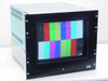 ICS Advent RMX-17CRT/TS 17-inch rackmount CRT monitor – front view with color bar test pattern on screen