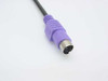 Compaq KB-0133 PS/2 keyboard connector – purple 6-pin mini-DIN PS/2 plug close-up