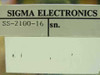 Sigma Electronics SS-2100-16 model and serial number label on chassis