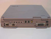 Toshiba Tecra 780DVD rear panel showing dual serial ports, PS/2, S-Video, composite video, audio jacks, and parallel port