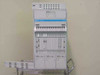 Nortel Passport 6480 Magellan multiservice edge switch system front view with installed cards and panels on wire cart