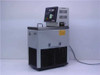Brinkmann MGW Lauda RM6 circulating water bath — left-side view showing control head, bath tank with handle, stainless housing, and refrigeration louvres with power cord