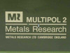 Metals Research LTD MR Multipol 2 Ultratech Lapping machine 8" Wheel