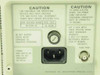 Tektronix 2230 rear panel power section showing IEC AC inlet, fuse holder, line voltage range label (90–250V AC), and EXT Z-Axis BNC input