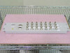 Nortel Passport HSSI or DS3A interface card front panel showing multiple BNC connectors and DB-9 ports laid flat on pink foam