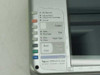 HP PSC 1350 front control panel showing On/Resume, Copy, Scan, Paper Type, and Size buttons
