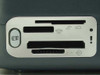 HP PSC 1350 built-in memory card reader slots for CF, SD, SmartMedia, Memory Stick, and xD cards
