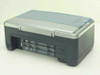 HP PSC 1350 right side and rear view showing paper tray and USB port