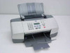 HP OfficeJet 4110 all-in-one printer front view with ADF document feeder open and paper output tray extended