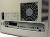 Tektronix Phaser 350 Z350 rear panel showing rating label, cooling fan, SCSI and Parallel interface ports, Service and Reset controls